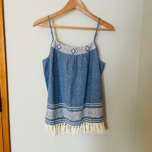 NWT Joie Tassel Tank Top